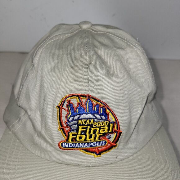 Vintage NCAA Hat Blue Basketball Grunge Retro USA 2000 Final Four Indianapolis - Picture 10 of 16